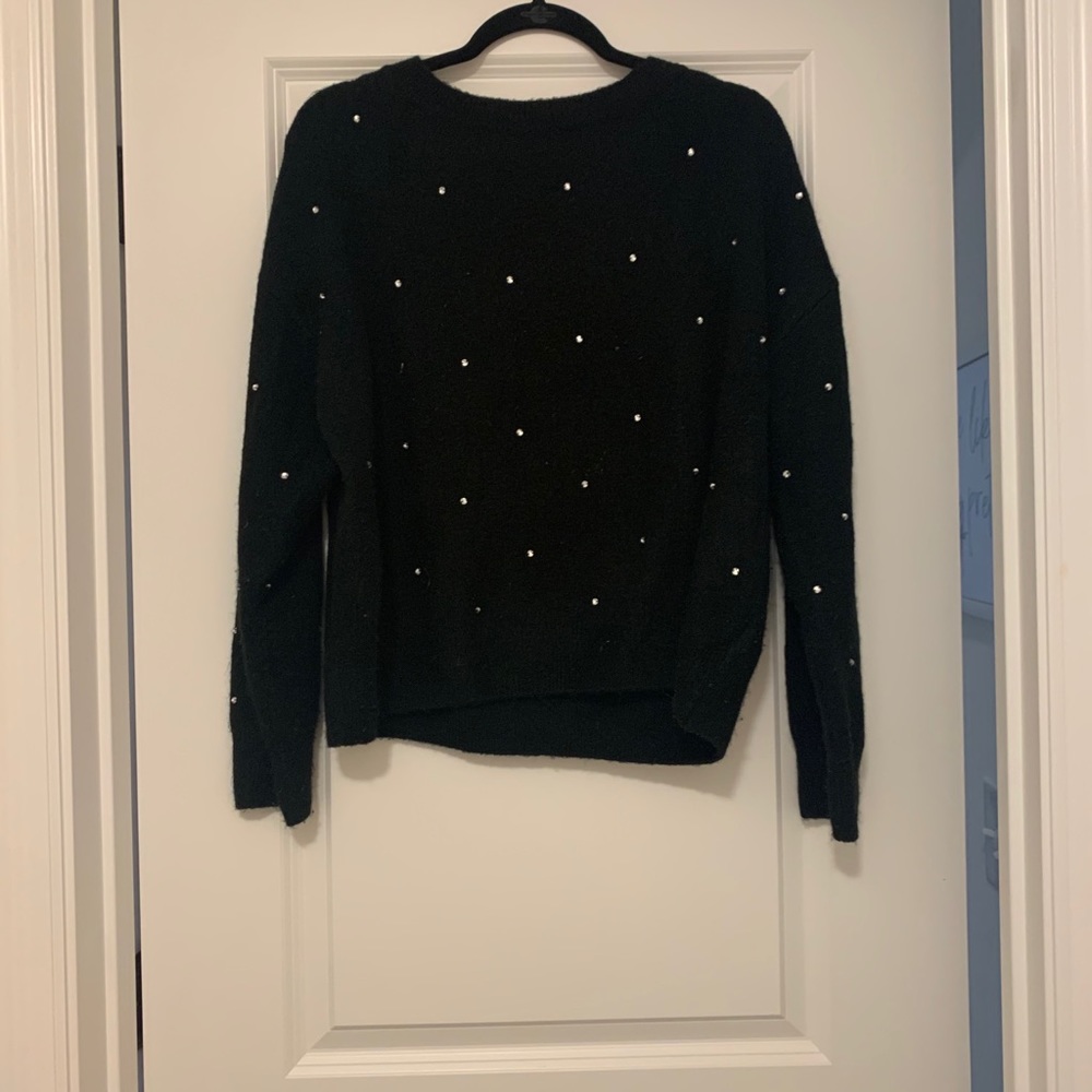 Sweater with gem accents